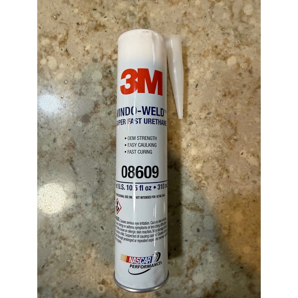3M Windo-Weld Super Fast Urethane 08609 Black Windshield Adhesive 10.5 fl oz